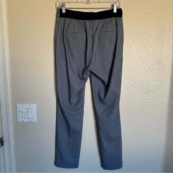 ZARA Blue Pattern Slim Leg Classic Trouser Pants - Picture 4 of 11